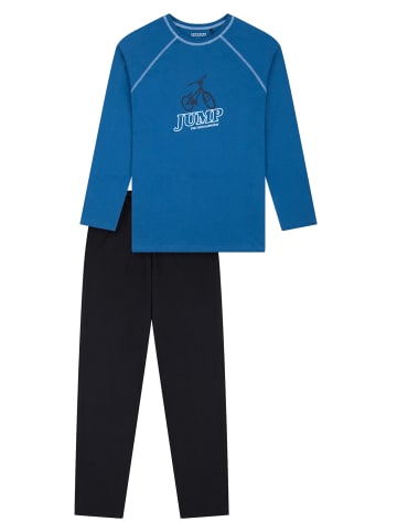 Schiesser Pyjama Nightwear 1 in Blau