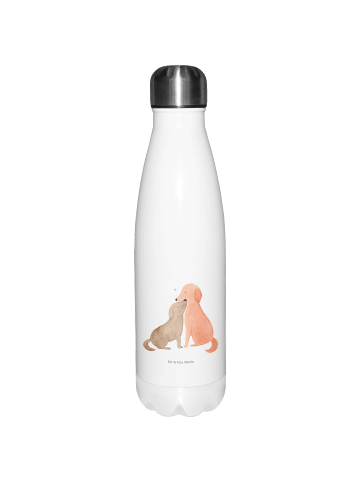 Mr. & Mrs. Panda Thermosflasche Hunde Liebe ohne Spruch in Weiß
