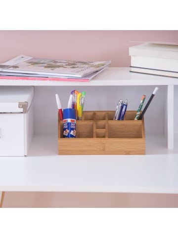 Schreibtischorganizer in Natur - (B)23 x (H)10 x (T)10 cm