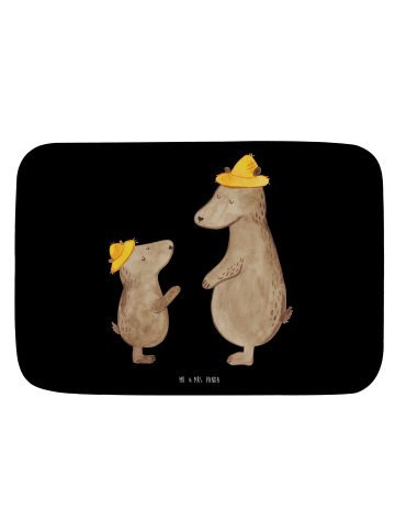 Mr. & Mrs. Panda Badteppich Bären mit Hut ohne Spruch in Schwarz