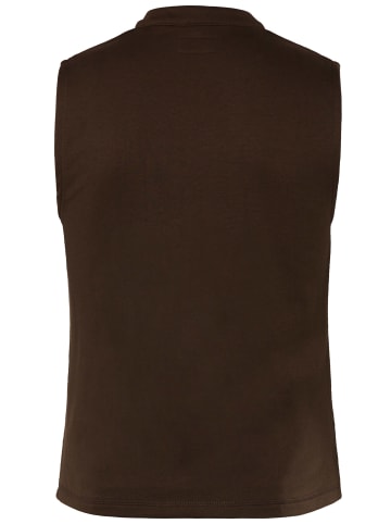 Men Plus Steppweste in schwarzbraun