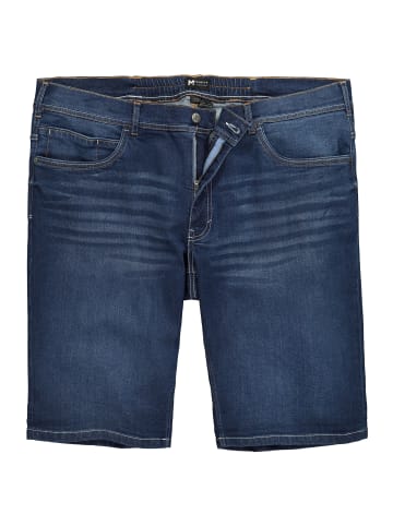 Men Plus Bermuda in dark blue denim