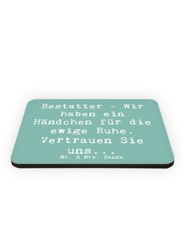 Mr. & Mrs. Panda Kühlschrankmagnet Spruch Bestatter Fürsorge mit... in Meeresbrise