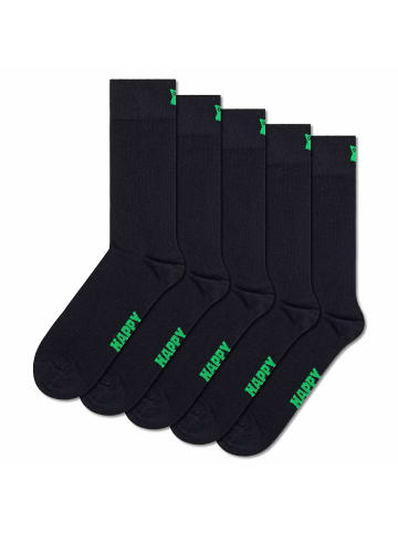 Happy Socks Socken 5er Pack in Schwarz