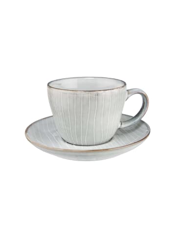 Butlers Kaffeetasse mit Untertasse 270ml HENLEY in Hellgrau