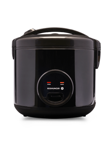 Reishunger Reiskocher mit Keramikinnentopf, 700W, 1,8l, Schwarz