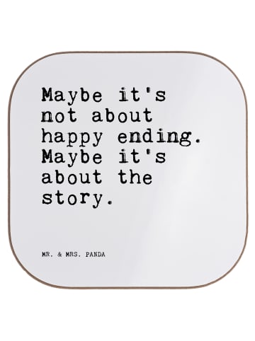 Mr. & Mrs. Panda Untersetzer für Gläser Maybe it's not about... ... in Weiß