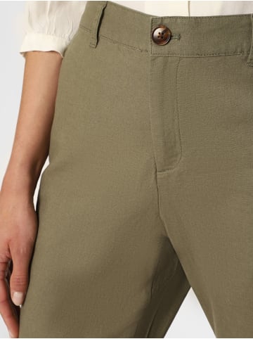 Franco Callegari Hose mit Leinen-Anteil in khaki