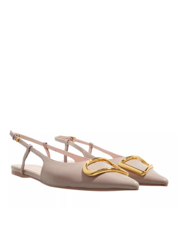 COCCINELLE Sling Back Flat Smooth Leather Powder Pink in Quarz