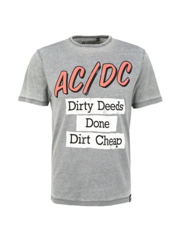 Recovered T-Shirt ACDC Dirty Deeds Done Cheap Light Grey in Hellgrau