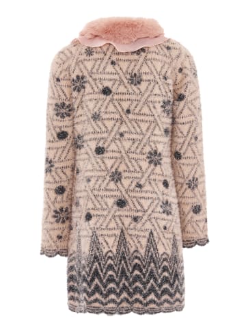faina Damen Strickjacke in Pink Schwarz