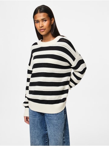 Pieces Strickpullover in Cloud Dancer