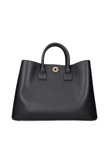 Schwarz Leder Handtasche