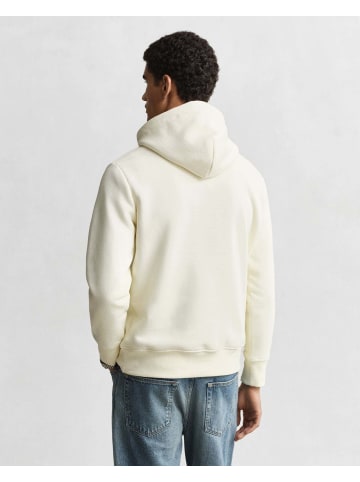 Gant Kapuzenpullover in ecru - 0001