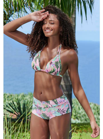 S. Oliver Bikini-Hotpants in rose-bedruckt