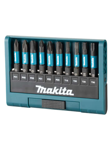 Makita E-12011 Impact Black Bit-Set 10-tlg in Türkis