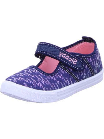 Slobby Stoffslipper in blau