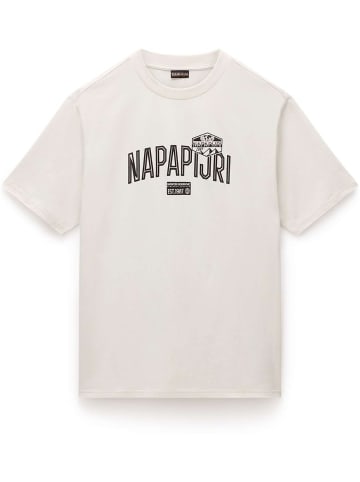 Napapijri T-Shirt "S-Funes Ss" in Beige