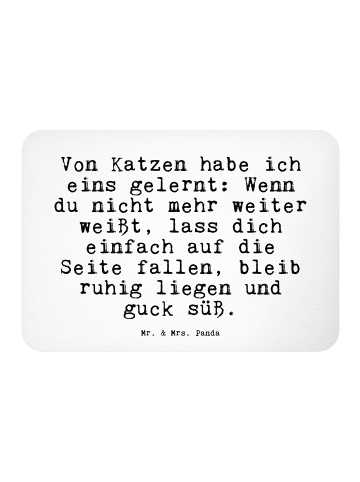 Mr. & Mrs. Panda magnet für kühlschrank Von Katzen habe ich... m... in Weiß