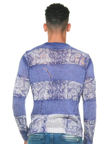 FIOCEO Pullover in grau/indigo