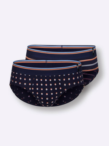 WITT WEIDEN Slip in marine-getupft + marine-gestreift