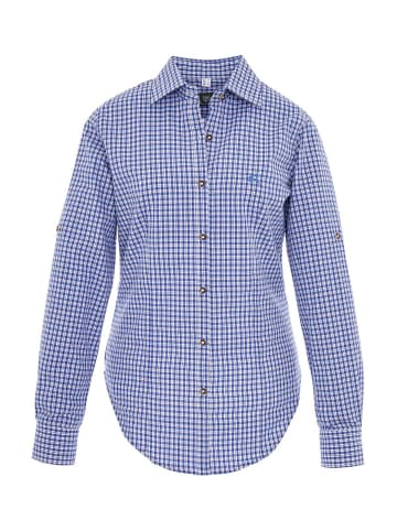 OS-Trachten Trachtenbluse 450000-3729 in kornblau