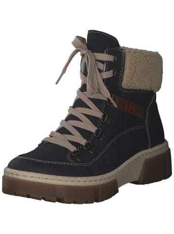 rieker Winterstiefeletten in Pazifik/Mogano/Beige