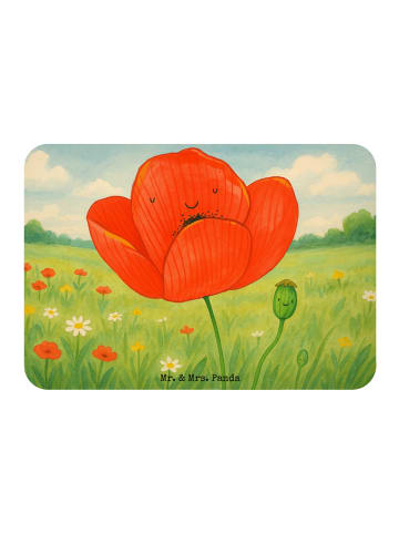 Mr. & Mrs. Panda magnet Blume Mohnblume Design ohne Spruch in Weiß