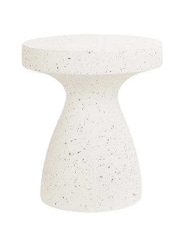 Beliani Beistelltisch BIVIERE in Weiß - (W) 39 x (H) 46 x (L) 39 cm