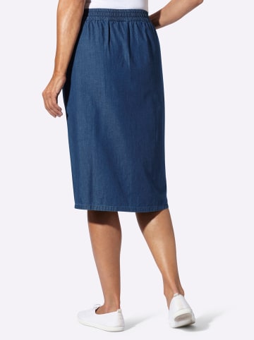 Sieh an! Jeans-Rock in blue-stone-washed