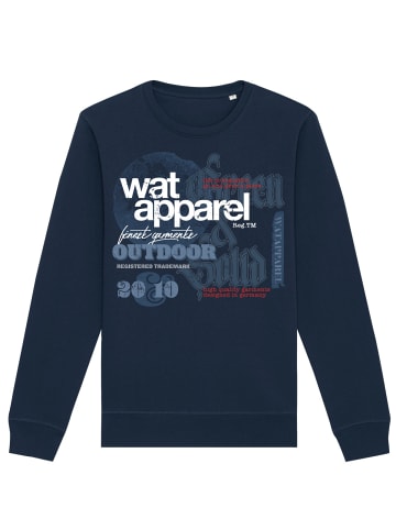 wat? Apparel Sweatshirt Limited Edition Logo print 01 in Dunkelblau