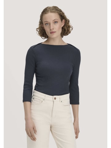 Hessnatur Hessnatur Boatneck Longsleeve Slim aus Bio-Baumwolle in marine