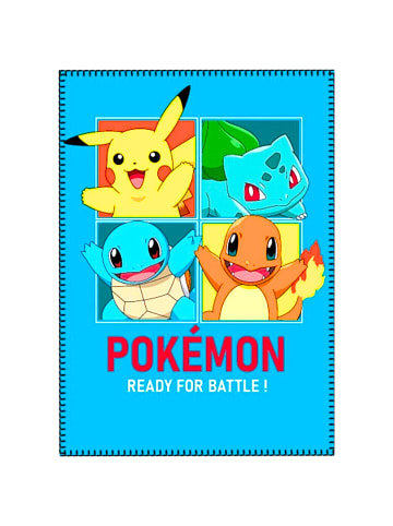Pokémon Fleecedecke Pokémon - (L) 140 cm x (B) 100 cm in Blau