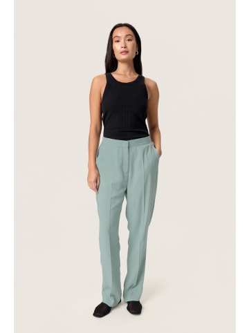 Soaked in Luxury Pants Suiting SLShirley Gerade Passform in Silver Blue