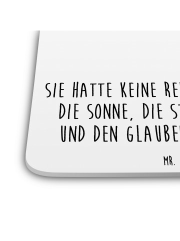 Mr. & Mrs. Panda Coaster Blume Mohnblume mit Spruch in Weiß