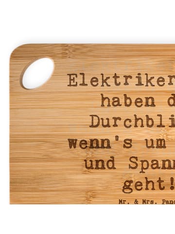 Mr. & Mrs. Panda Brett Spruch Elektriker Durchblick mit Spruch in Braun