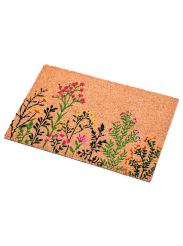 MARELIDA Fußmatte Wildblumen Schmutzfangmatte Kokosfaser 60x40cm in bunt