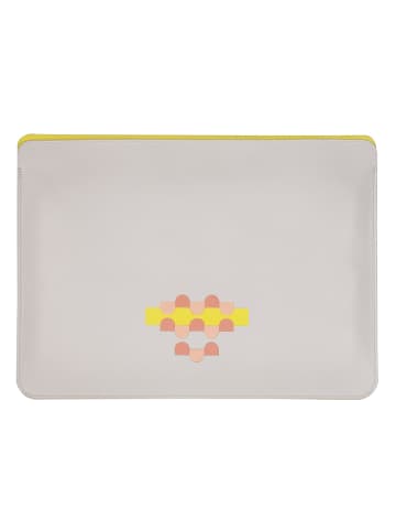 DuDu Laptophülle Leder 35 cm in pearl mosaic