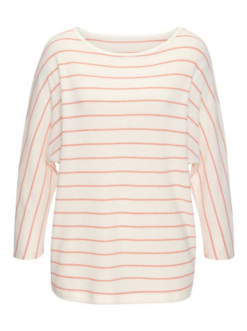 Vivance 3/4-Arm-Shirt in weiß, apricot