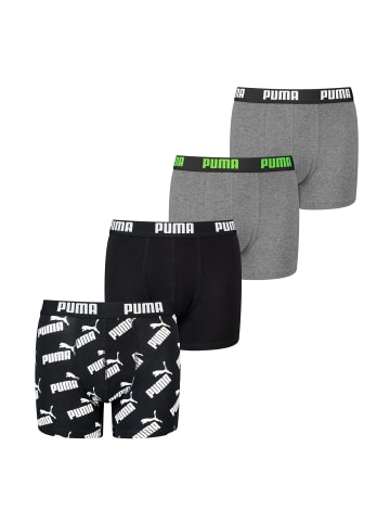 Puma Boxershorts BOYS BASIC BOXER AOP 4P ECOM in Black Combo