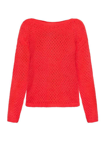 Betty Barclay Lochstrick-Pullover in Rot