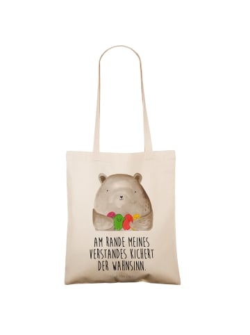 Mr. & Mrs. Panda Umhängetasche Bär Gefühl mit Spruch in Creme
