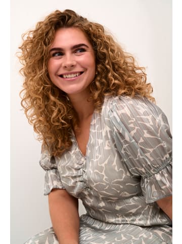 KAFFE curve Kleid KCella Tight fit in Steeple Gray Abstract Flower