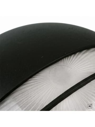 Licht-Erlebnisse Außen Wandlampe Ø 26 x (H)26 cm in Schwarz