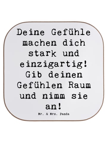 Mr. & Mrs. Panda Untersetzer für Gläser Spruch Emotionen ausdrüc... in Weiß