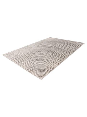 Kurzflor Teppich Carolin 425 in Silber Beige