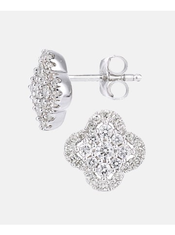 Diamant L'éternel Ohrringe aus 375 Weißgold mit Diamant
