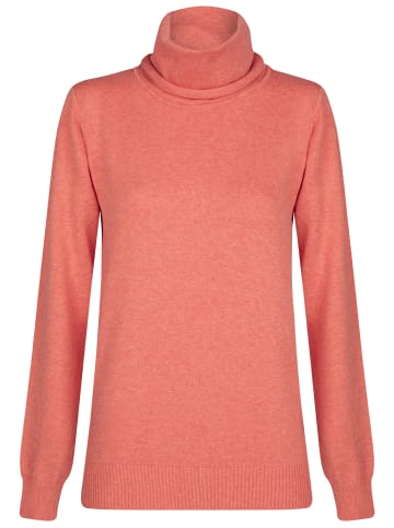 Felix Hardy Feinstrick Zopfmuster Rollkragen Pullover in pink