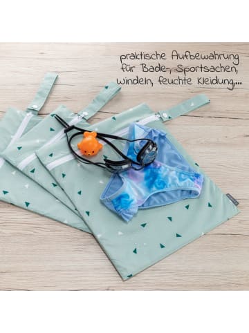 Zamboo Nasstasche / Windeltasche 3er Pack - Triangel - Mintgrün in gruen