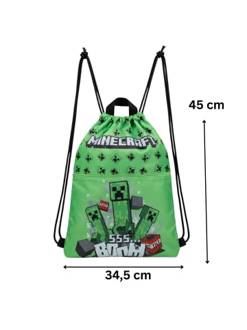 Minecraft Minecraft Creeper Turnbeutel, Schwimmbeutel in grün